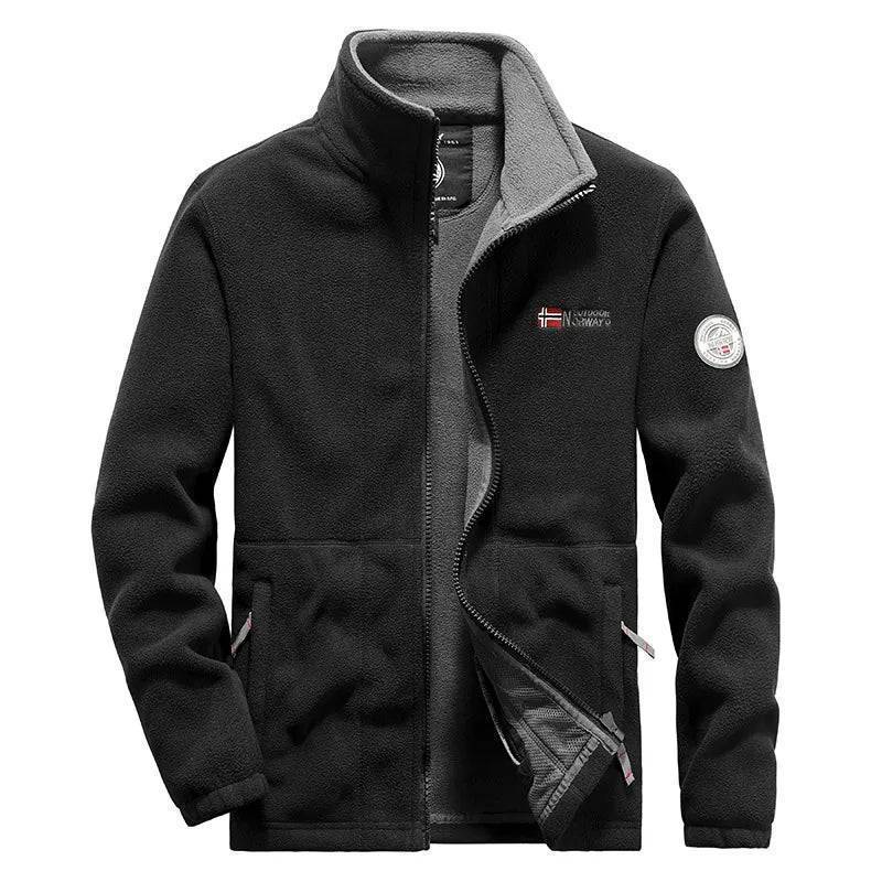 Windproof Outdoor Sports Coat - Tactical Jacket in Thermal Fleece