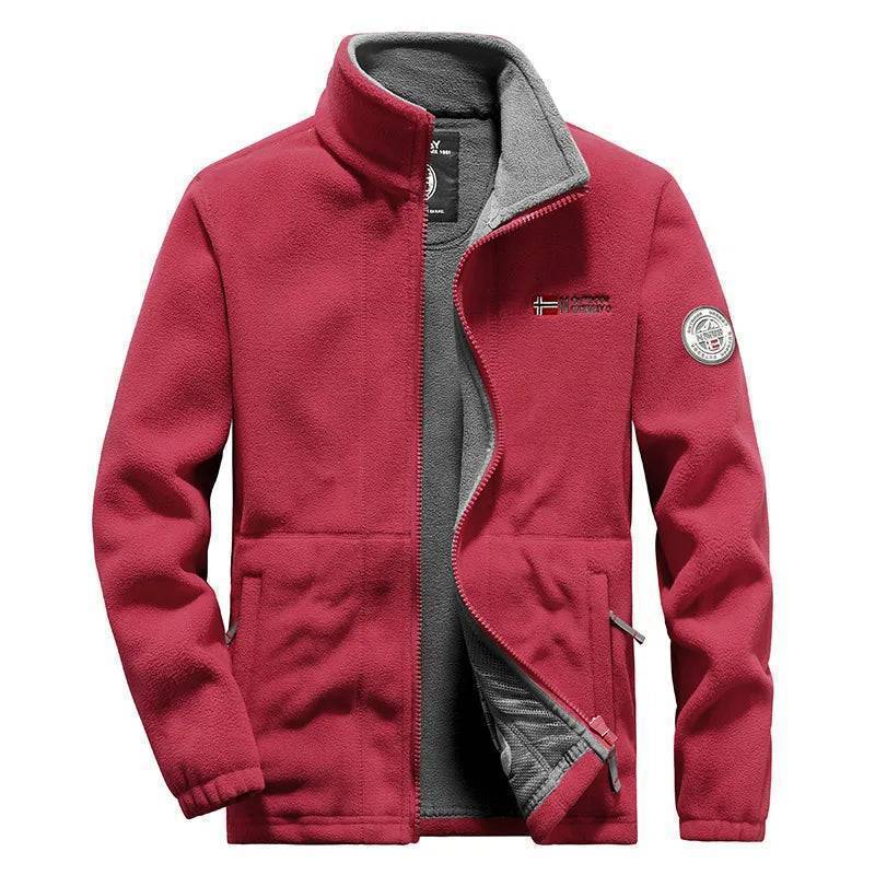 Windproof Outdoor Sports Coat - Tactical Jacket in Thermal Fleece
