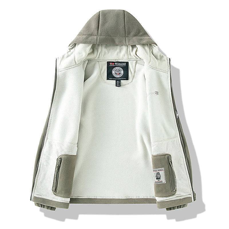 Windproof Outdoor Sports Coat - Tactical Jacket in Thermal Fleece