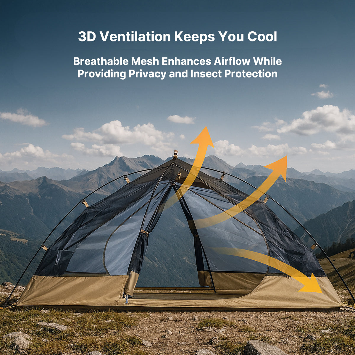 Waterproof Design 1-Person Camping Tent - Ultralight Shelter