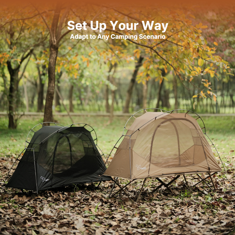Solo Bivy Tent for Cot with Rain Cover