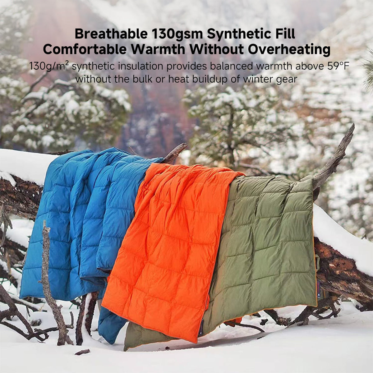 Lightweight Waterproof Camping Blanket for Wearable Use