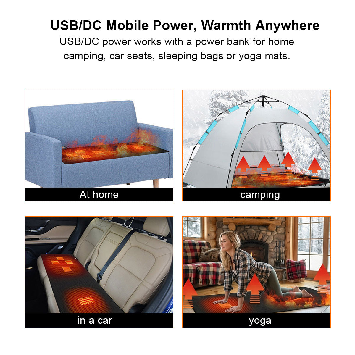 Heating Yoga Mat with USB Connection