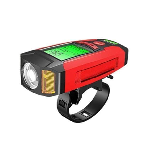 Rechargeable Cycling Light with Horn – 3-in-1 USB Design
