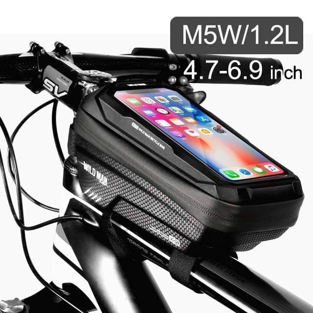 Bike Frame Storage Bag with Mobile Phone Mount