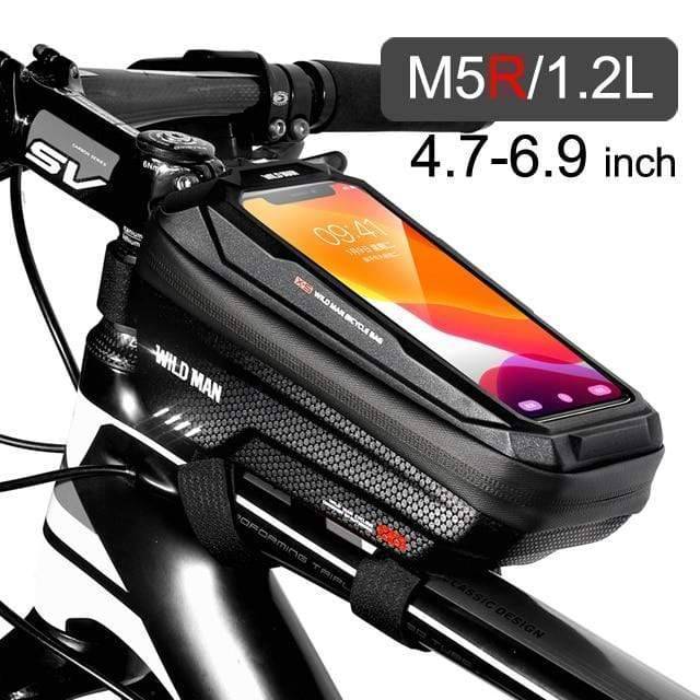 Bike Frame Storage Bag with Mobile Phone Mount