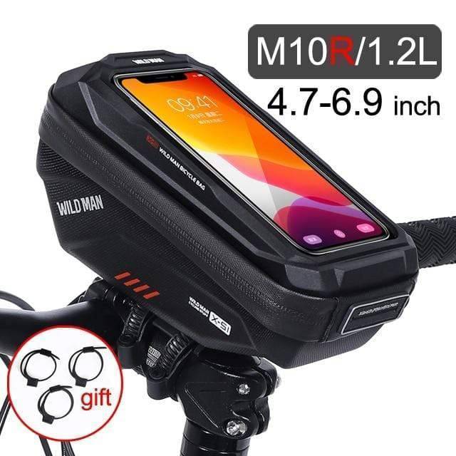 Bike Frame Storage Bag with Mobile Phone Mount