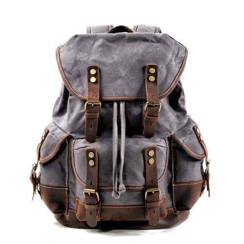 Waxed Canvas Rucksack for Hiking – Waterproof Leisure Backpack