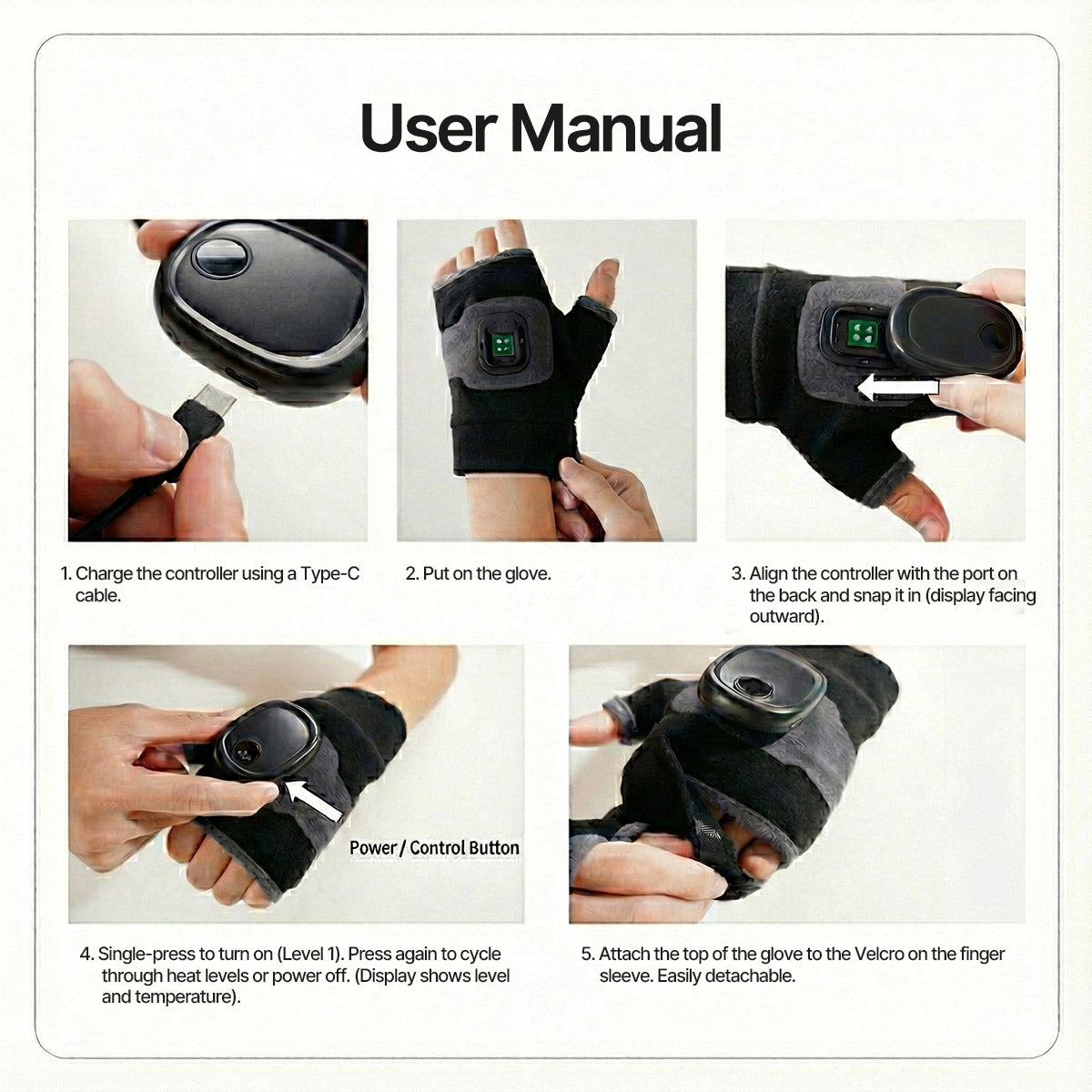 Warm Cycling and Office Gloves with Heating for Winter