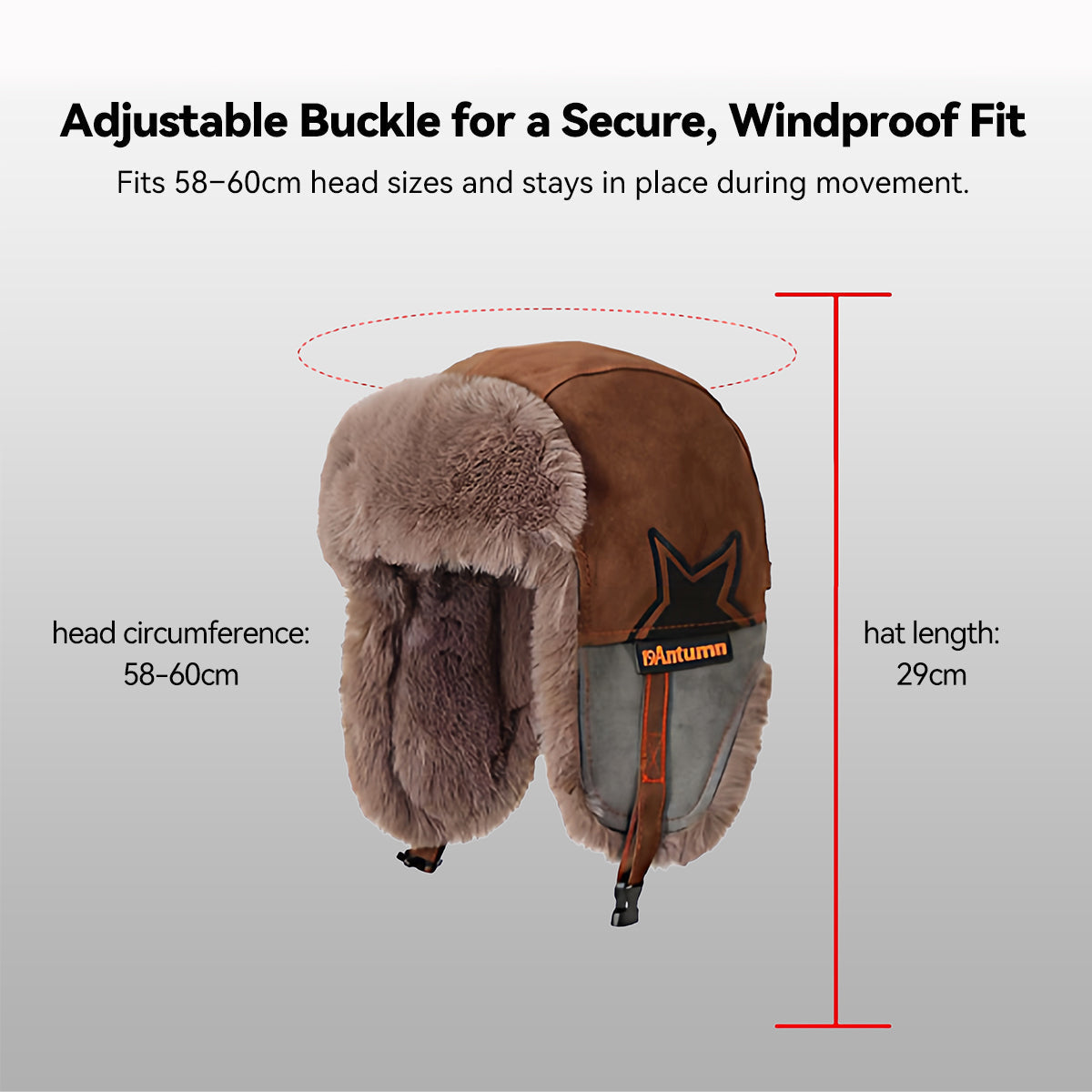 Ear Flap Trapper Hat for Winter Warmth