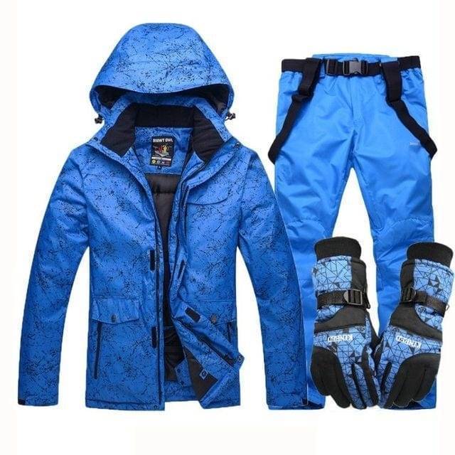Waterproof Ski Suit with Hood for Winter Warmth