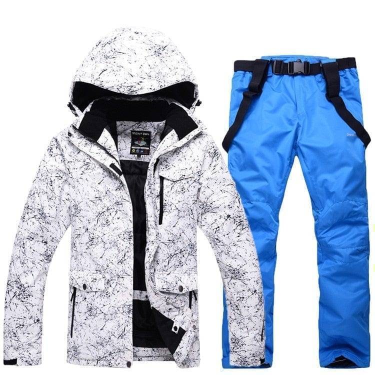 Waterproof Ski Suit with Hood for Winter Warmth