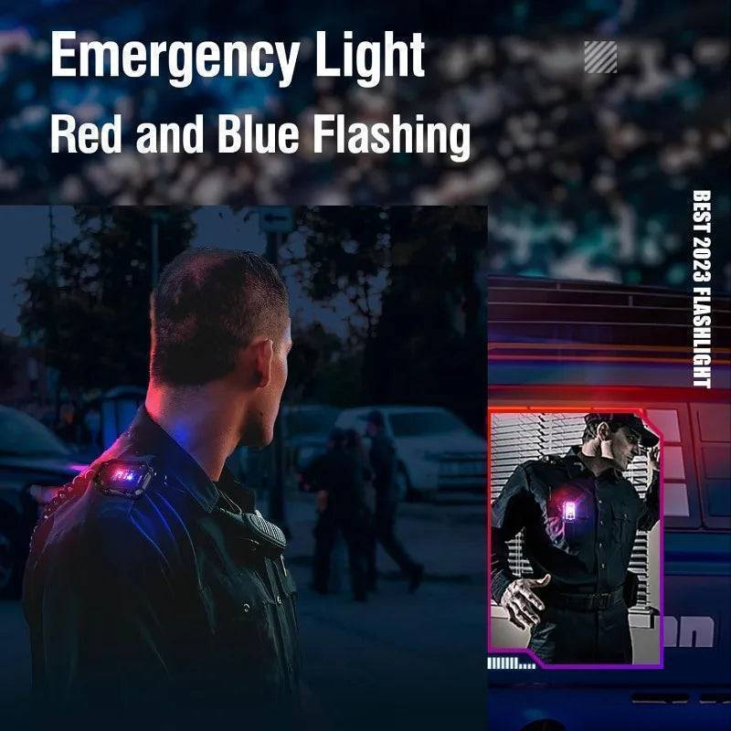 Compact Tactical Flashlight - Rechargeable USB Outdoor EDC Light