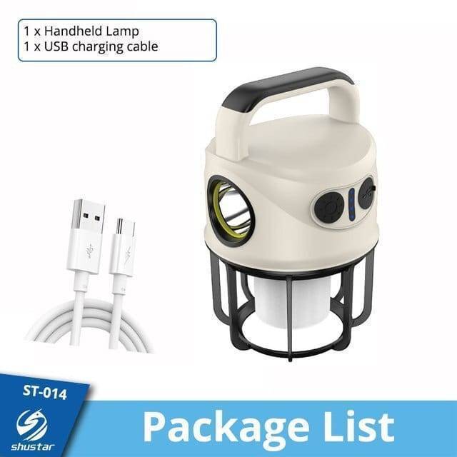 Rechargeable Lantern and Flashlight for Camping with USB Charging