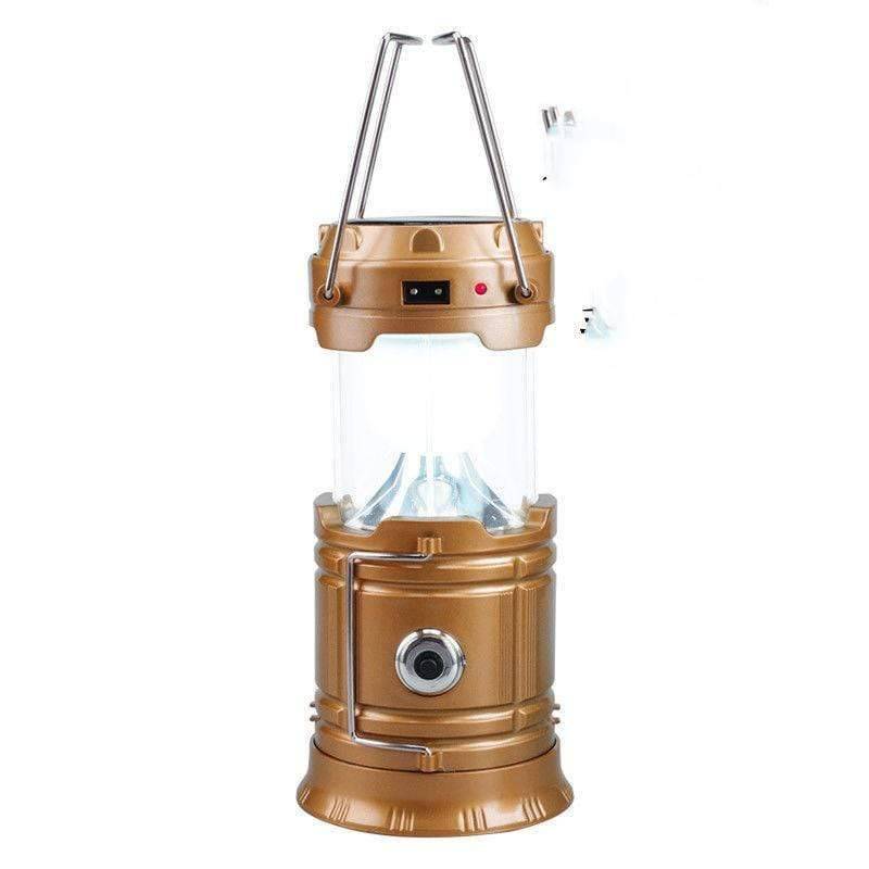 Solar-Powered Camping Lantern with Fan – USB Rechargeable