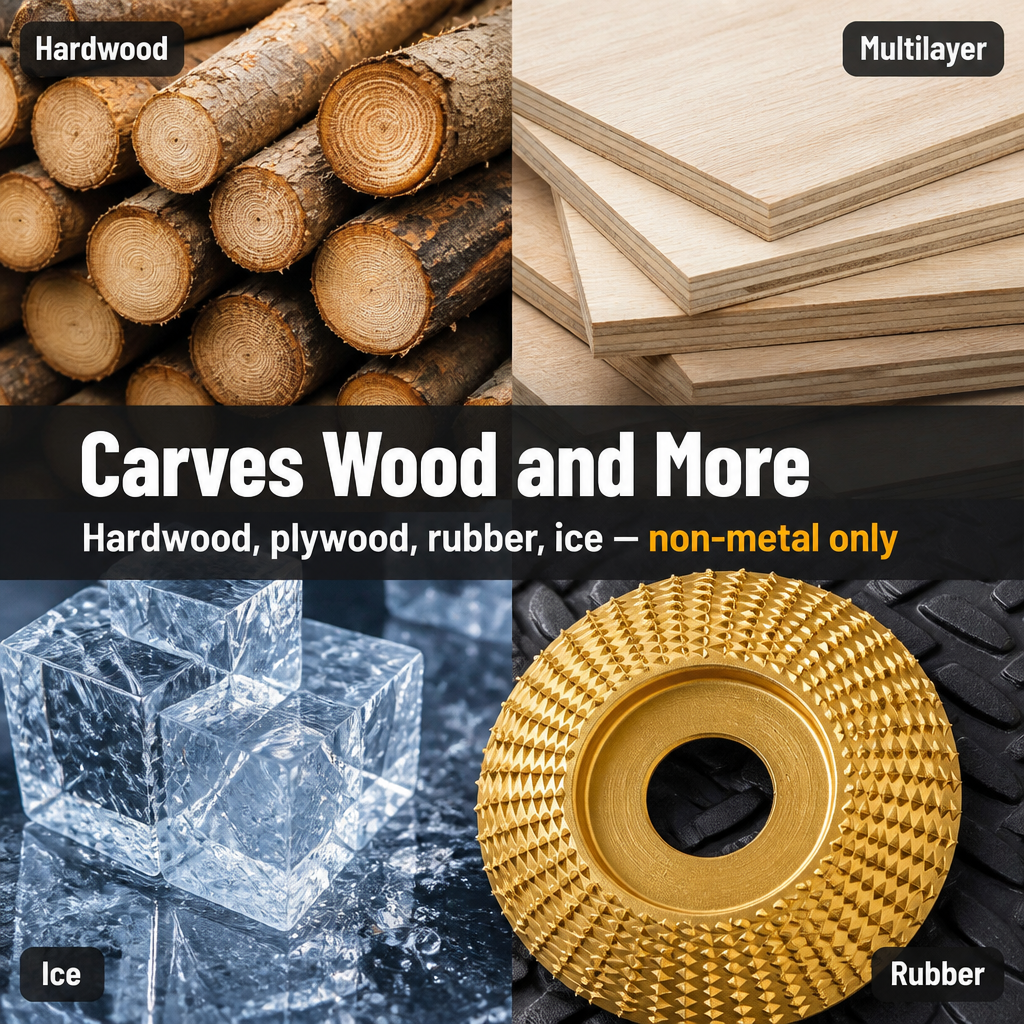SculptEdge™ — Carve, Round & Shape Wood in One Pass on the Grinder You Own