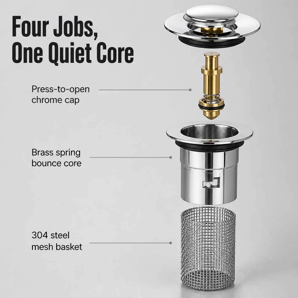 VeilGuard™ — Catch Hair, Seal Out Drain Smell & Save Every Lost Ring