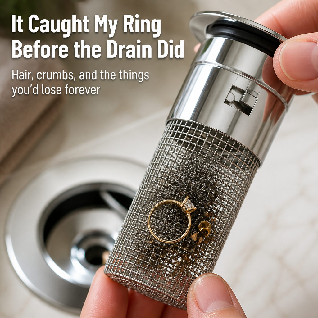 VeilGuard™ — Catch Hair, Seal Out Drain Smell & Save Every Lost Ring