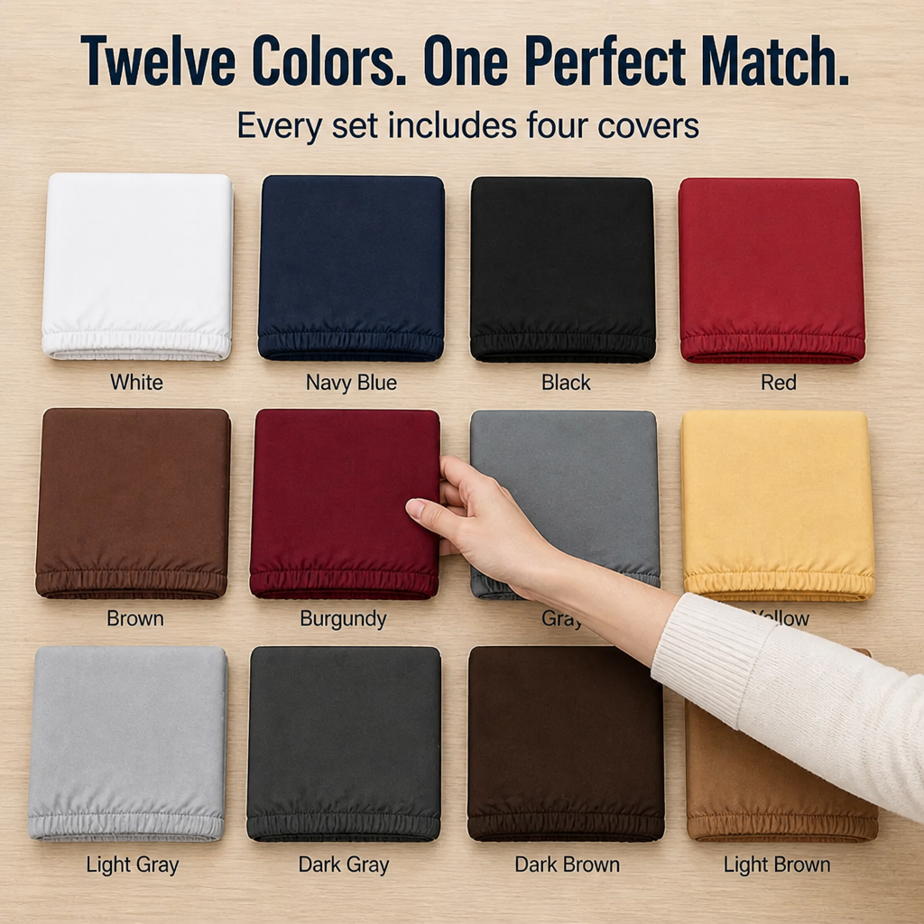 FluidFit™ Chair Covers — Hug Your Chairs with Flawless Style and Spill-Proof Comfort