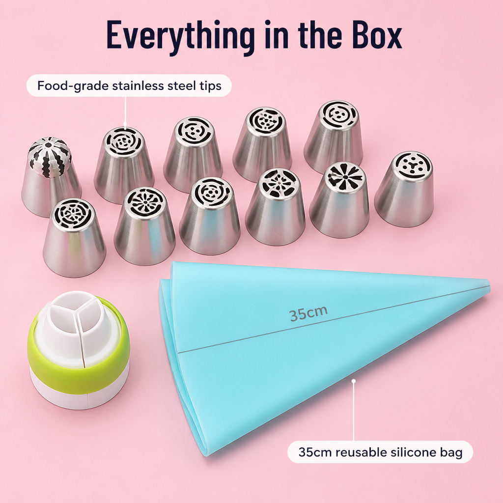 PetalCraft™ — Pipe a Full Bouquet of Frosting Flowers in One Squeeze