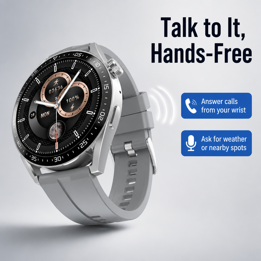 PulseSense™ — Take Calls, Track Workouts & Go a Full Week Per Charge