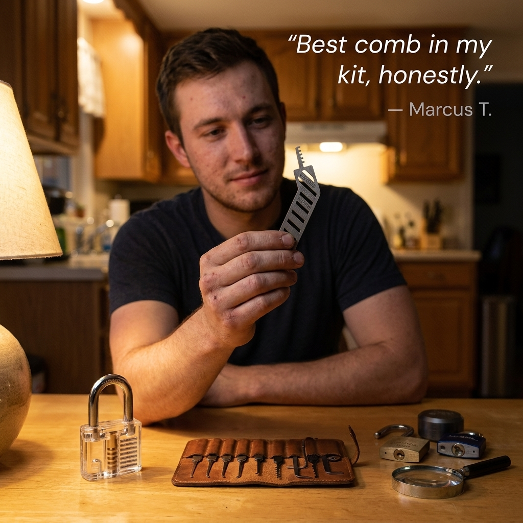 StrikeKey™ — Seat the Comb, Set Every Pin, and Pop the Shackle in Seconds