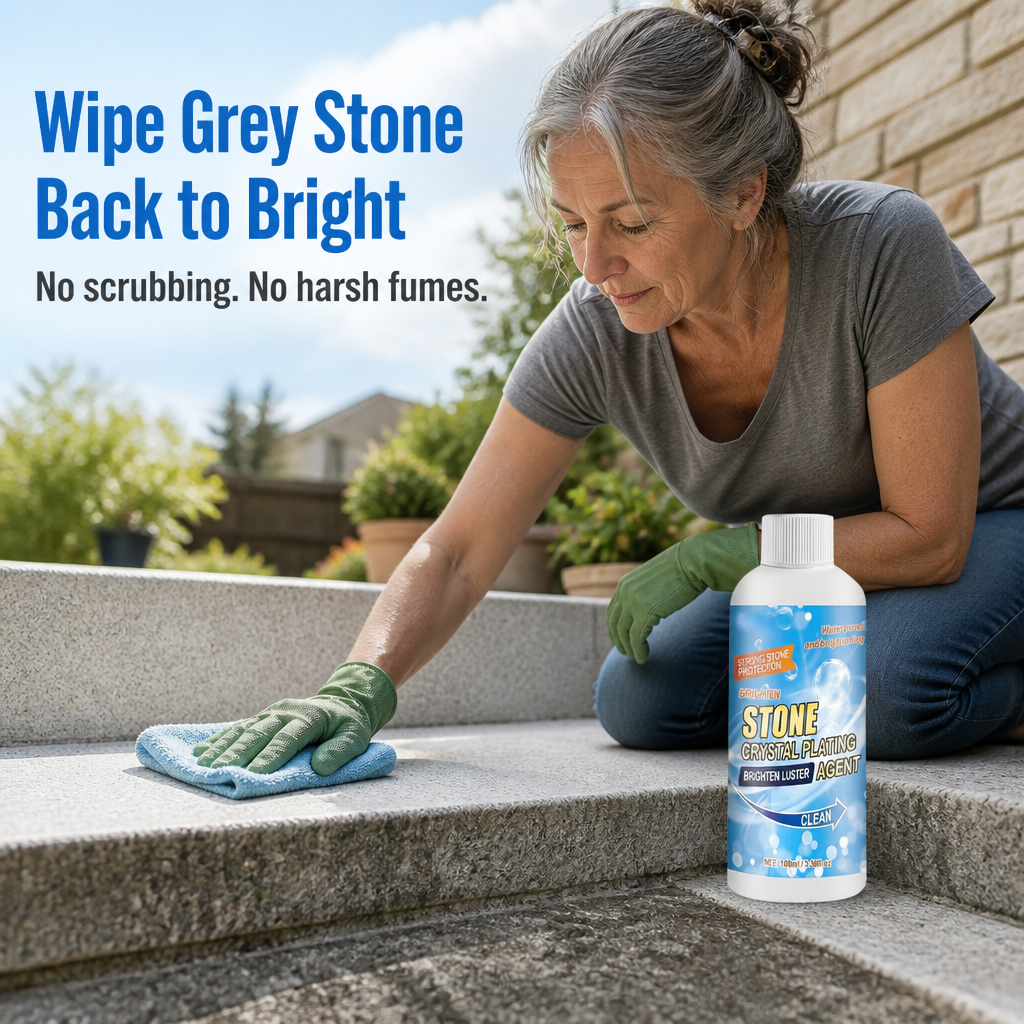 StoneLustre™ — Wipe Dull, Grimy Stone Back to a Bright, Water-Resistant Shine