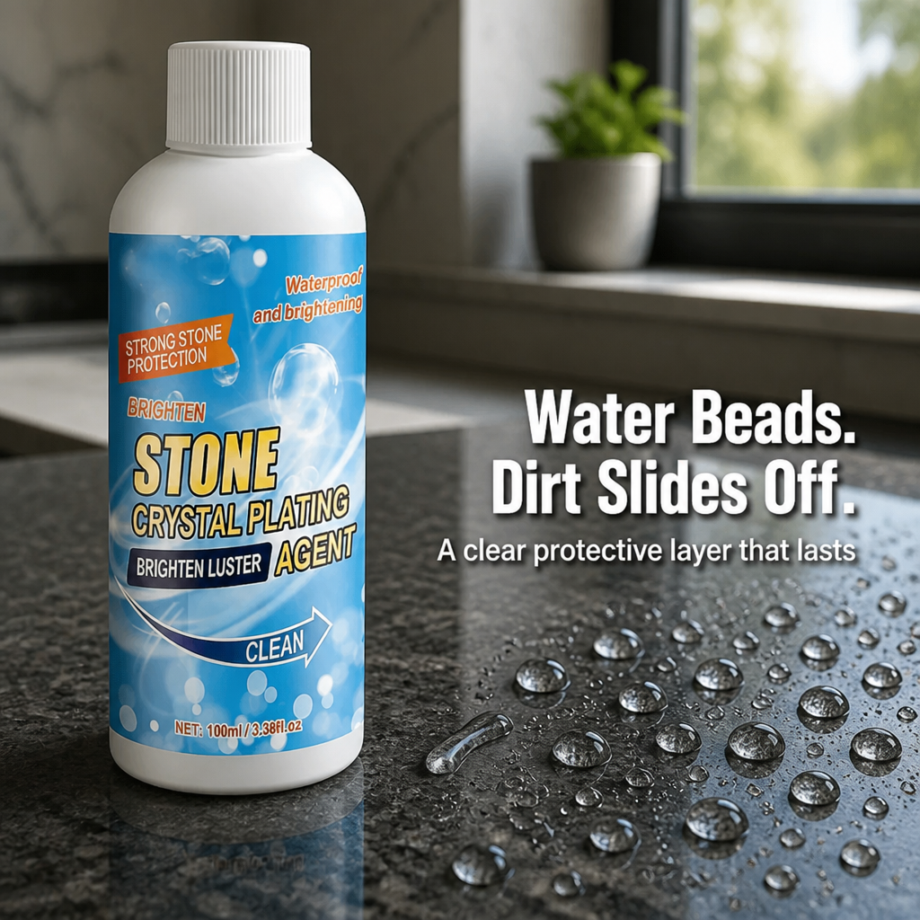 StoneLustre™ — Wipe Dull, Grimy Stone Back to a Bright, Water-Resistant Shine
