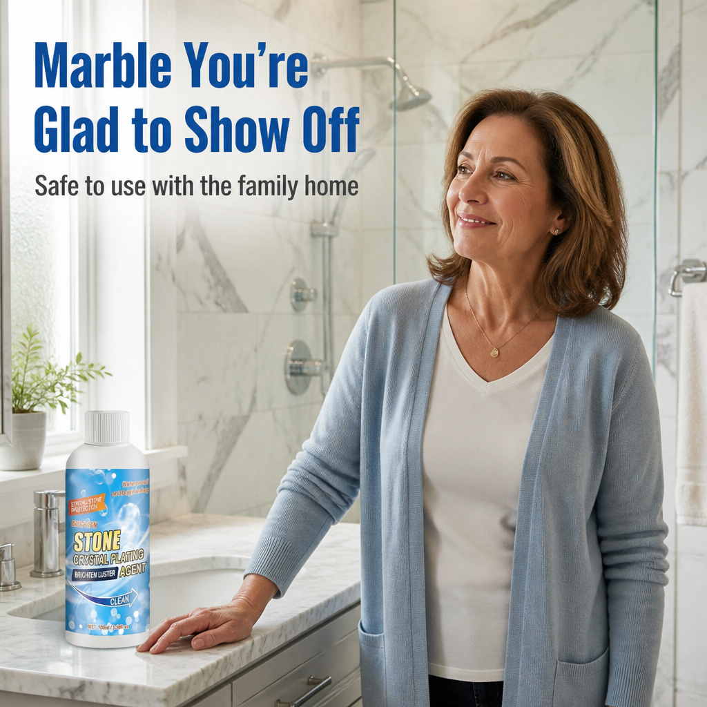 StoneLustre™ — Wipe Dull, Grimy Stone Back to a Bright, Water-Resistant Shine