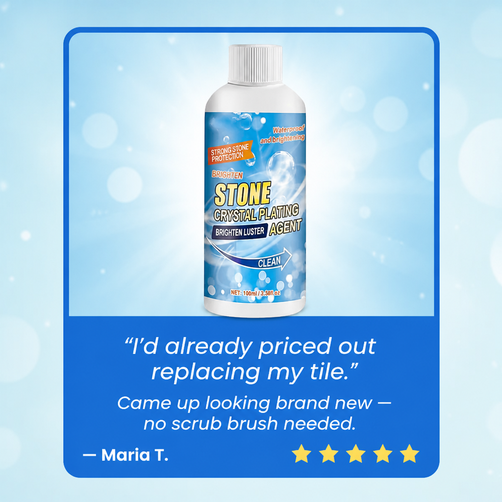 StoneLustre™ — Wipe Dull, Grimy Stone Back to a Bright, Water-Resistant Shine