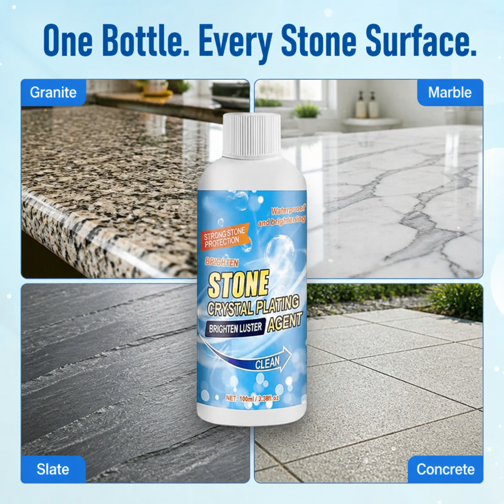StoneLustre™ — Wipe Dull, Grimy Stone Back to a Bright, Water-Resistant Shine