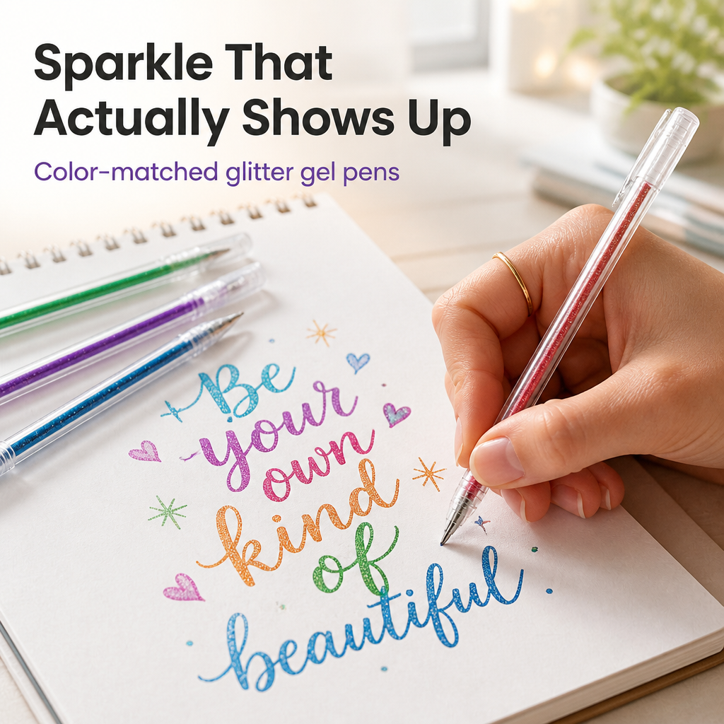 Prismara™ — Write & Color in Sequin-Bright Shades That Never Smear or Skip