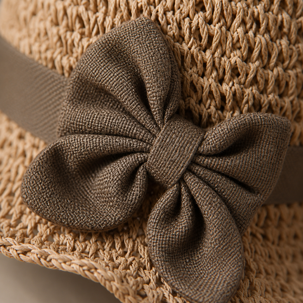 Solenza™ – Elegant Packable Straw Sun Hat with Bow