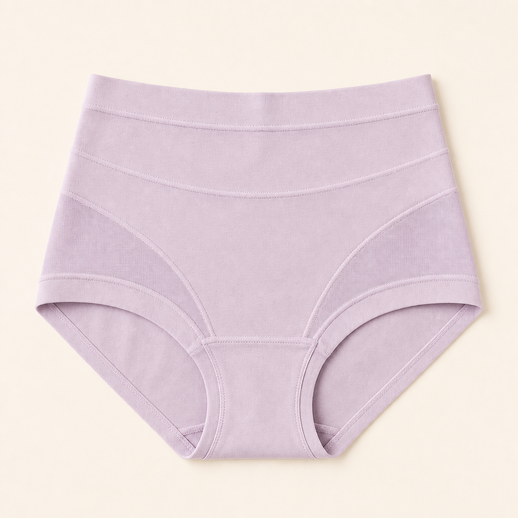 PureForte™ – High-Waist Sculpting Mesh Brief with Antibacterial Silk Gusset