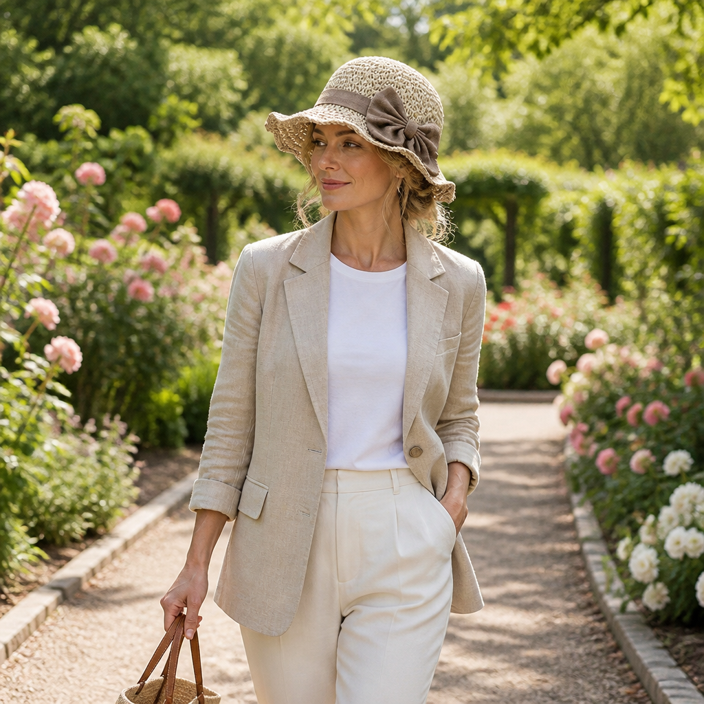 SunSway™ – Packable Woven Straw Sun Hat with Bow Detail