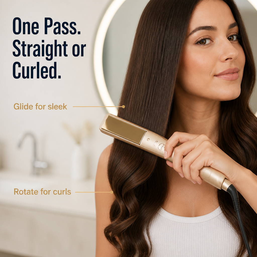 LumeaMist™ — Straighten, Curl & Skip the Second Hot Tool in 10 Minutes