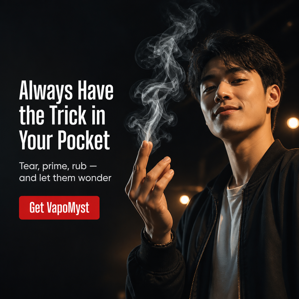 VapoMyst™ — Pull Real Smoke From Your Empty Fingers in One Quick Move