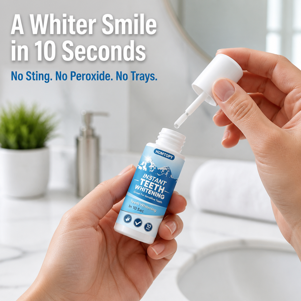 PureWhitePulse™ — Paint On a Whiter Smile in 10 Seconds, Zero Sensitivity