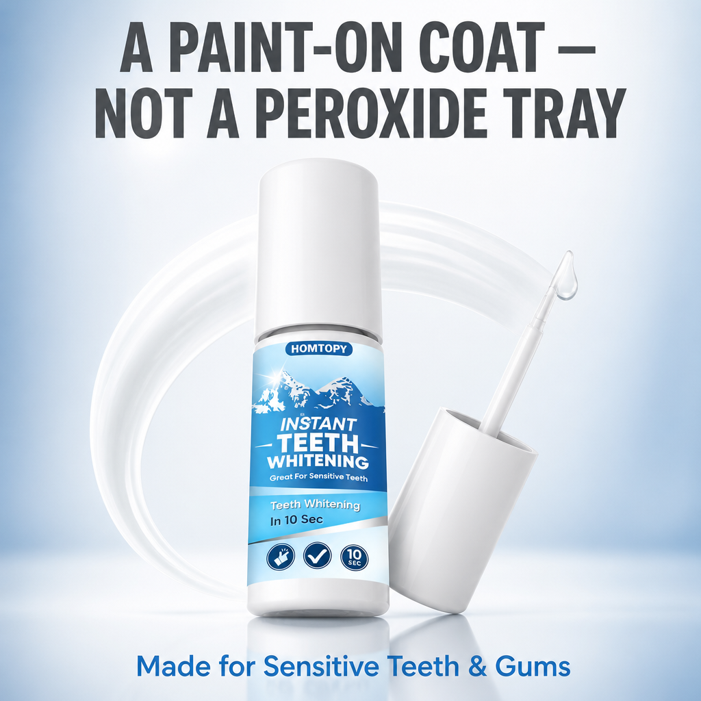 PureWhitePulse™ — Paint On a Whiter Smile in 10 Seconds, Zero Sensitivity
