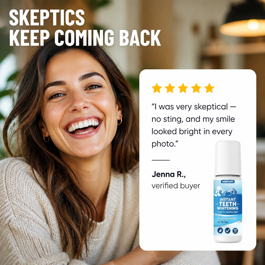PureWhitePulse™ — Paint On a Whiter Smile in 10 Seconds, Zero Sensitivity