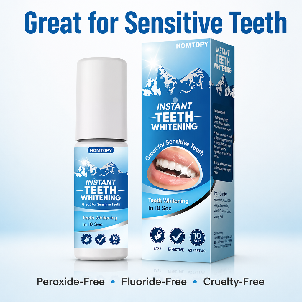 PureWhitePulse™ — Paint On a Whiter Smile in 10 Seconds, Zero Sensitivity