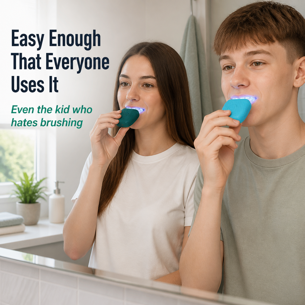 RadiancePulse™ — Clean Every Tooth Hands-Free in 45 Seconds Flat