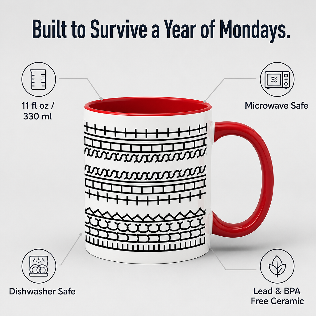 VibeSip™ — Hide Your Loudest Workday Thoughts Behind a Cute Pattern