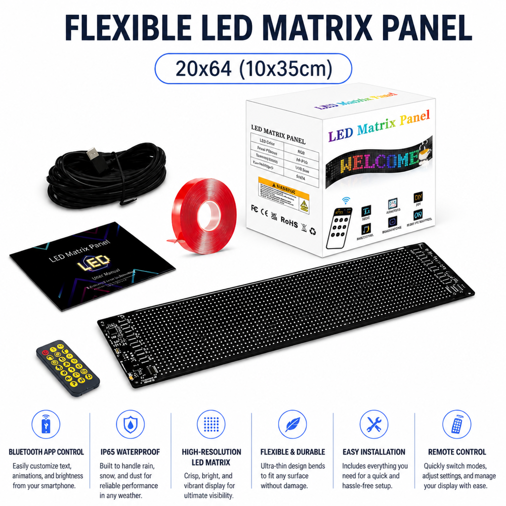 Vyzora™ Matrix LED Screen — Make Your Ride Impossible to Ignore, Anytime, Anywhere