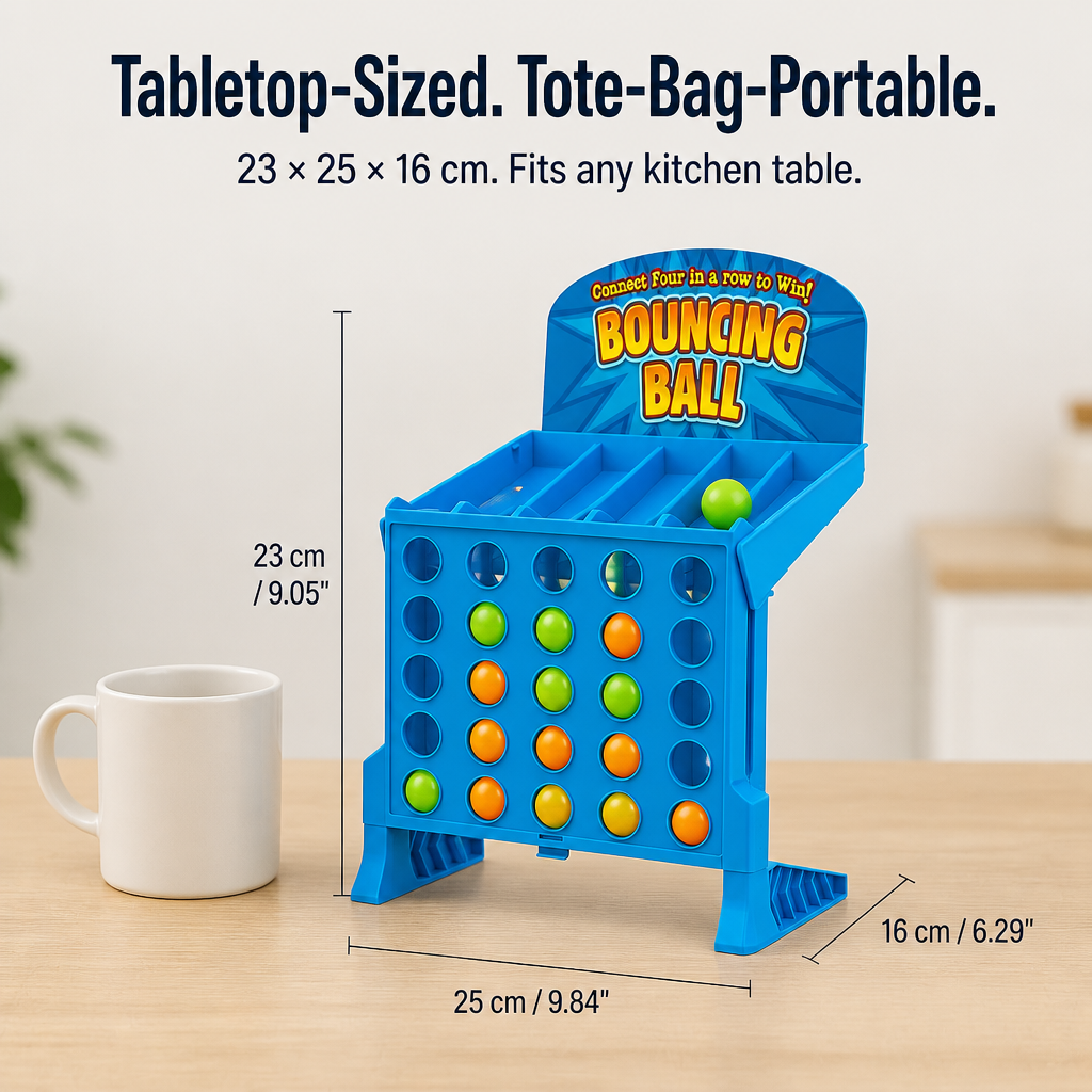 AimVenture™ — Bounce-Shoot Connect 4 That Gets Kids Off Screens and Laughing Loud