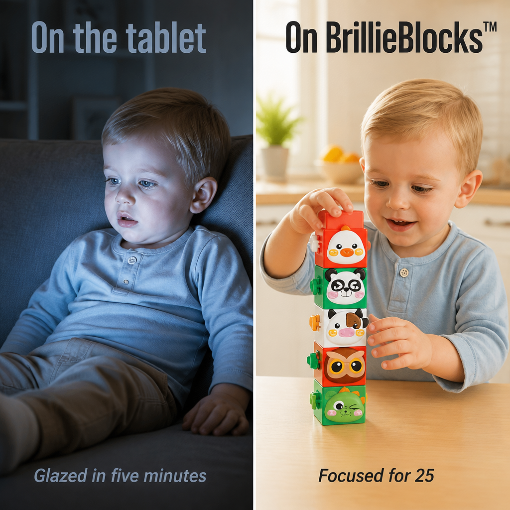 BrillieBlocks™ — Snap 12 Animal Friends Into Towers Kids Won't Quit
