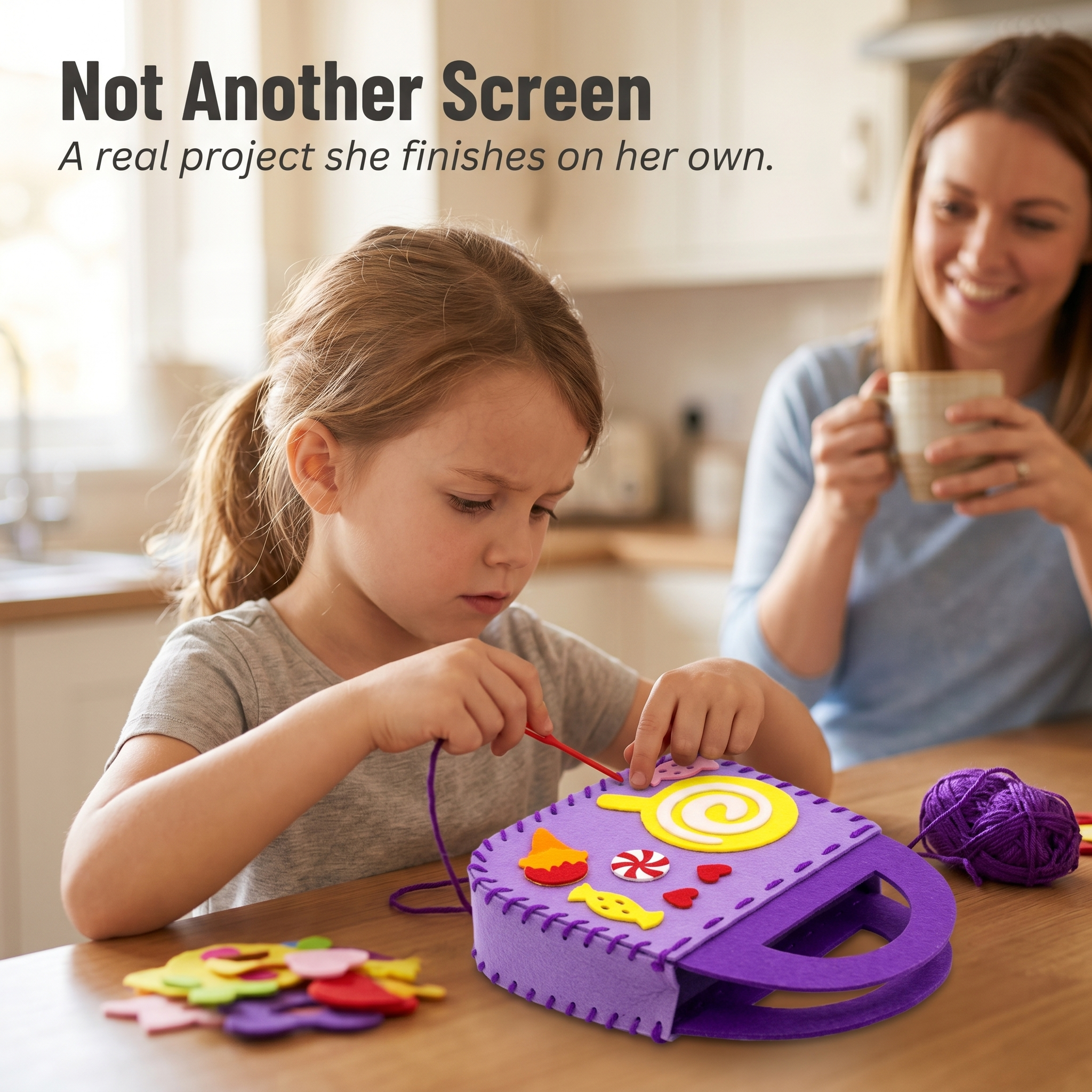 CrafTote™ — Trade Screen Time for a Bag Your Kid Actually Finishes
