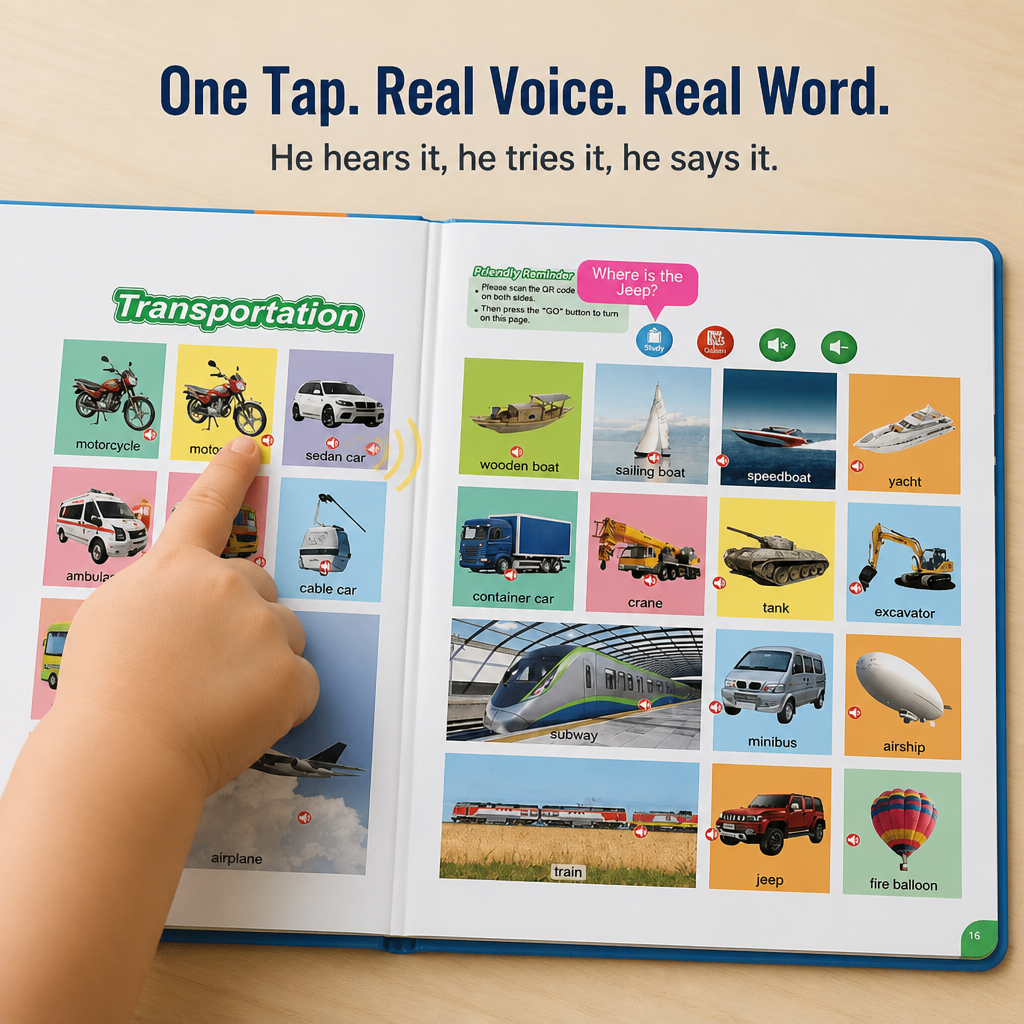 SparkSpeak™ — Get Your Toddler Saying Real English Words Without Another Tablet