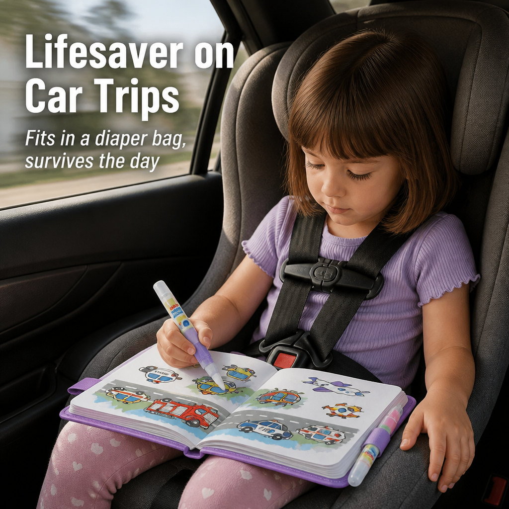SplashCraft™ — Hand Kids Hours of Quiet Colouring Without a Single Stain