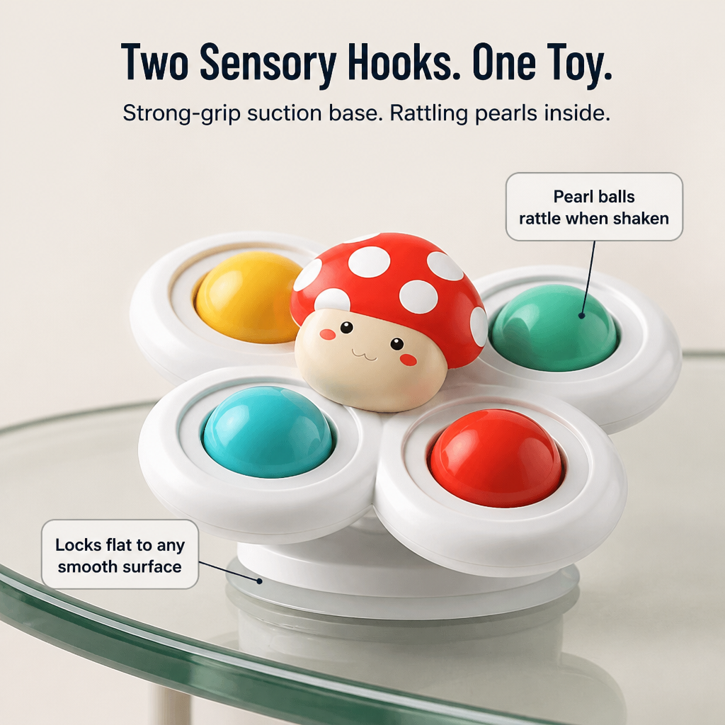 SpinSoothe™ — Stick One on the Tray and Finish Your Meal in Peace | 3-Pack
